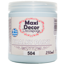 Χρώμα Κιμωλίας 250ml Maxi Decor Chalky 504 Γαλάζιο_CH504250